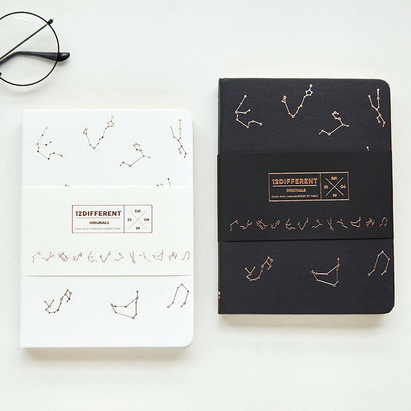 "constellation" 1pc Hard Cover Blank Sketchbook Beautiful Notebook Diary Journal