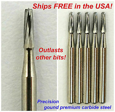 Drill Bits Carbide Tapered 5pc Auto Glass Windshield Rock Chip Resin Repair Kit