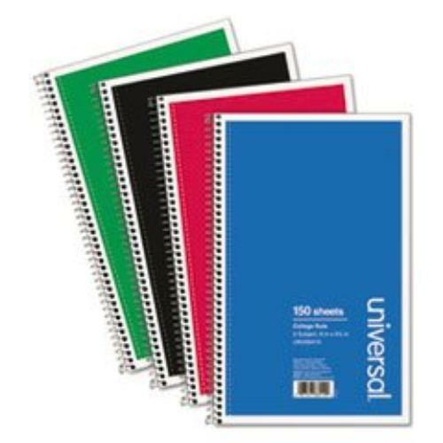 Universal Office Products 66410 Wirebound Notebook, 6 X 9-1/2, College Ruled,