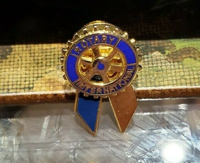 Rotary International Pin, With Ribbons