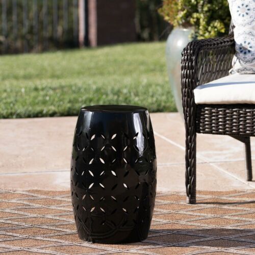 Dione Outdoor 12-inch Iron Side Table