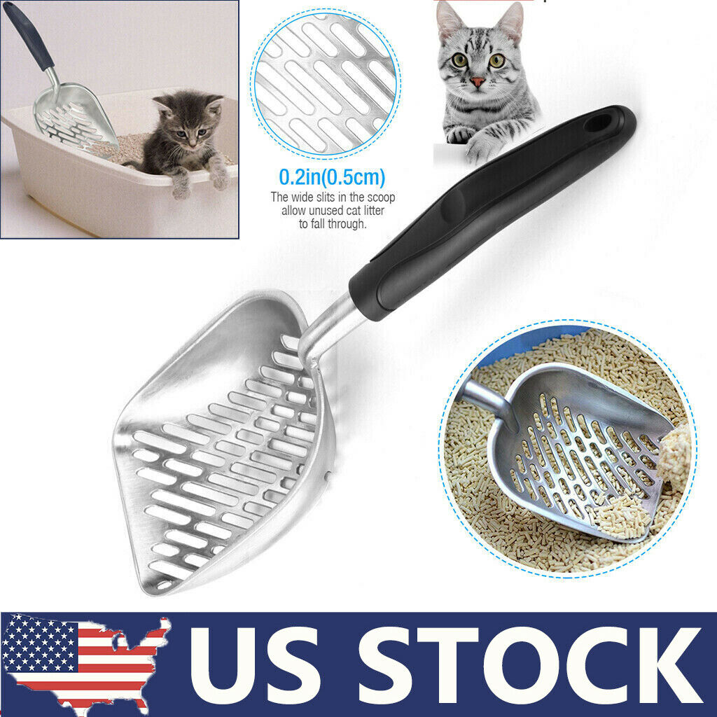 Cat Litter Scooper Metal Scoop Sifter Deep Shovel Cleaner Tool For Cleaning Box