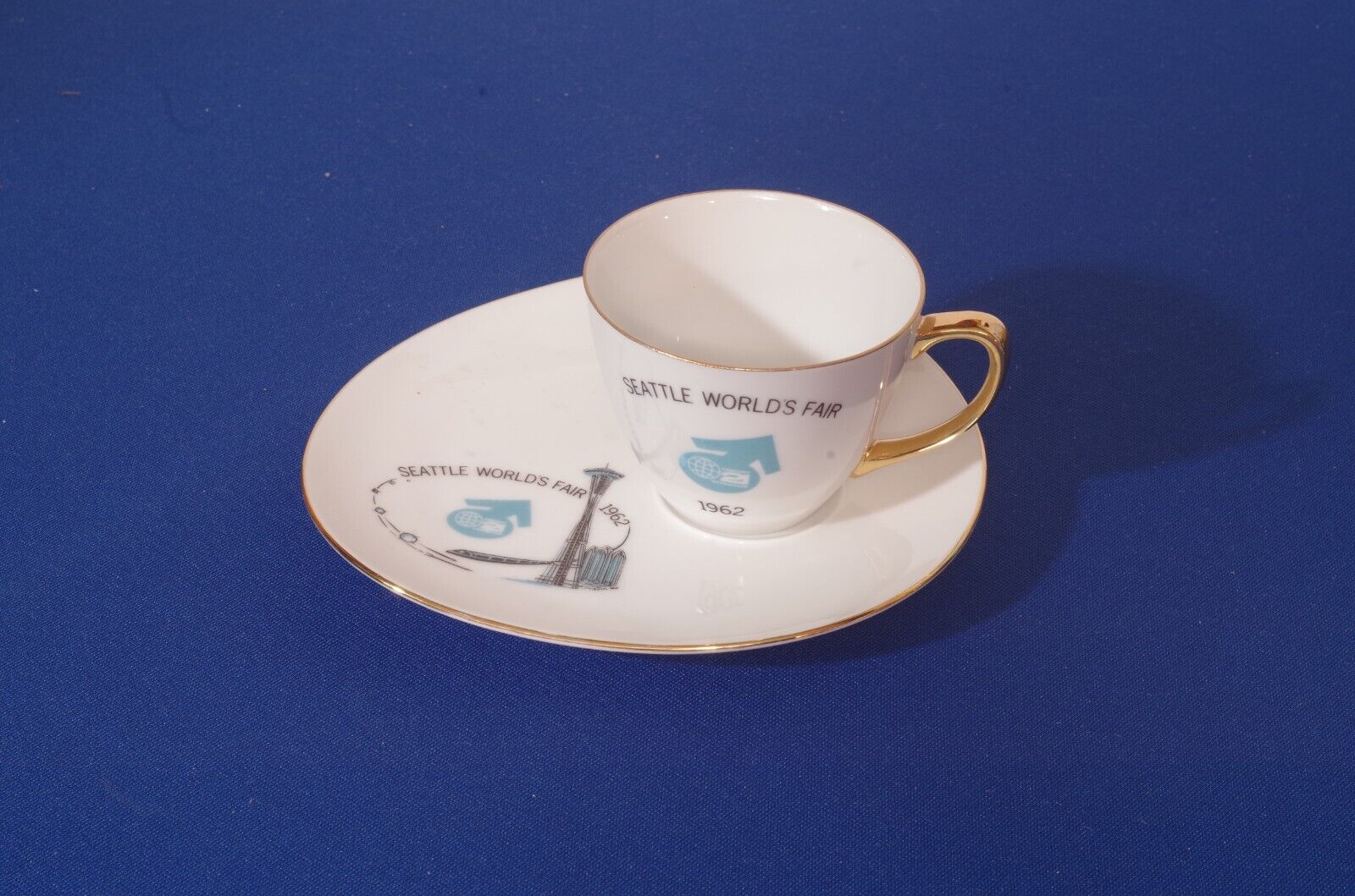 Seattle World's Fair 1962 Snack Set Cup And Saucer