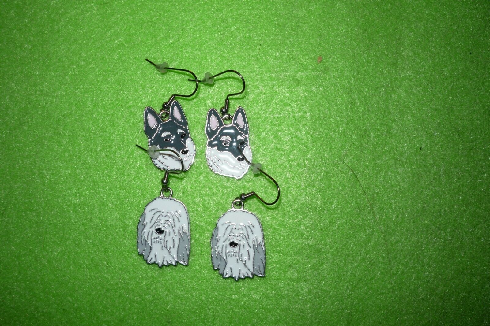 Husky, Old English Sheepdog  Earrings 1pc